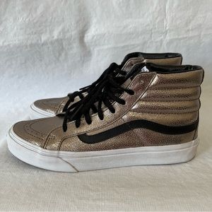 Vans Sk8-Hi Gold High Top Sneakers
